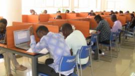 Zetech University students studying in the institution's library.