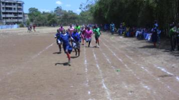 Children with special needs while participating in sports.